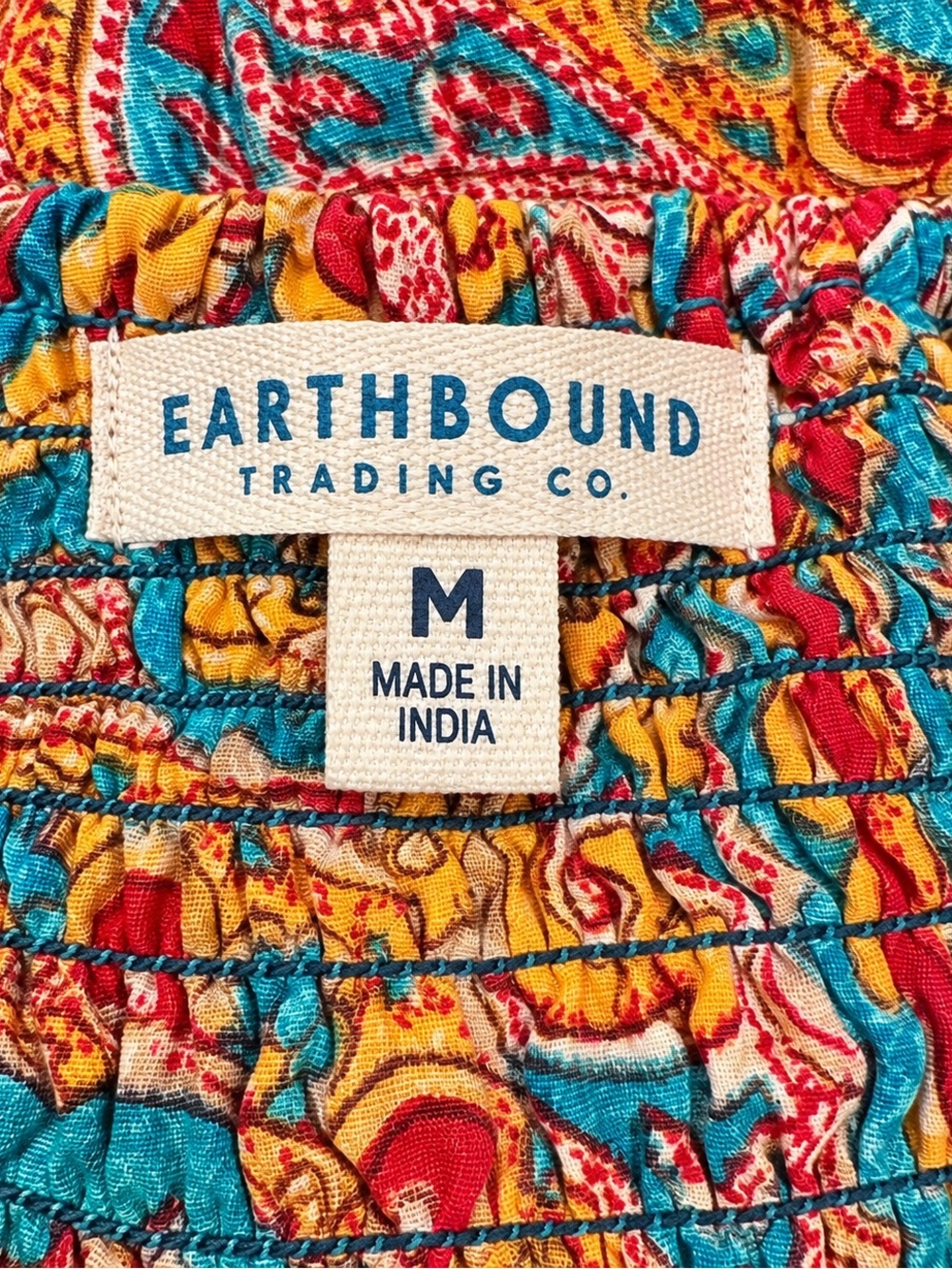 Paisley Halter Tie-Waist Boho Jumpsuit in Multicolor Orange - So Cute! π₯° - Picture 4 of 6